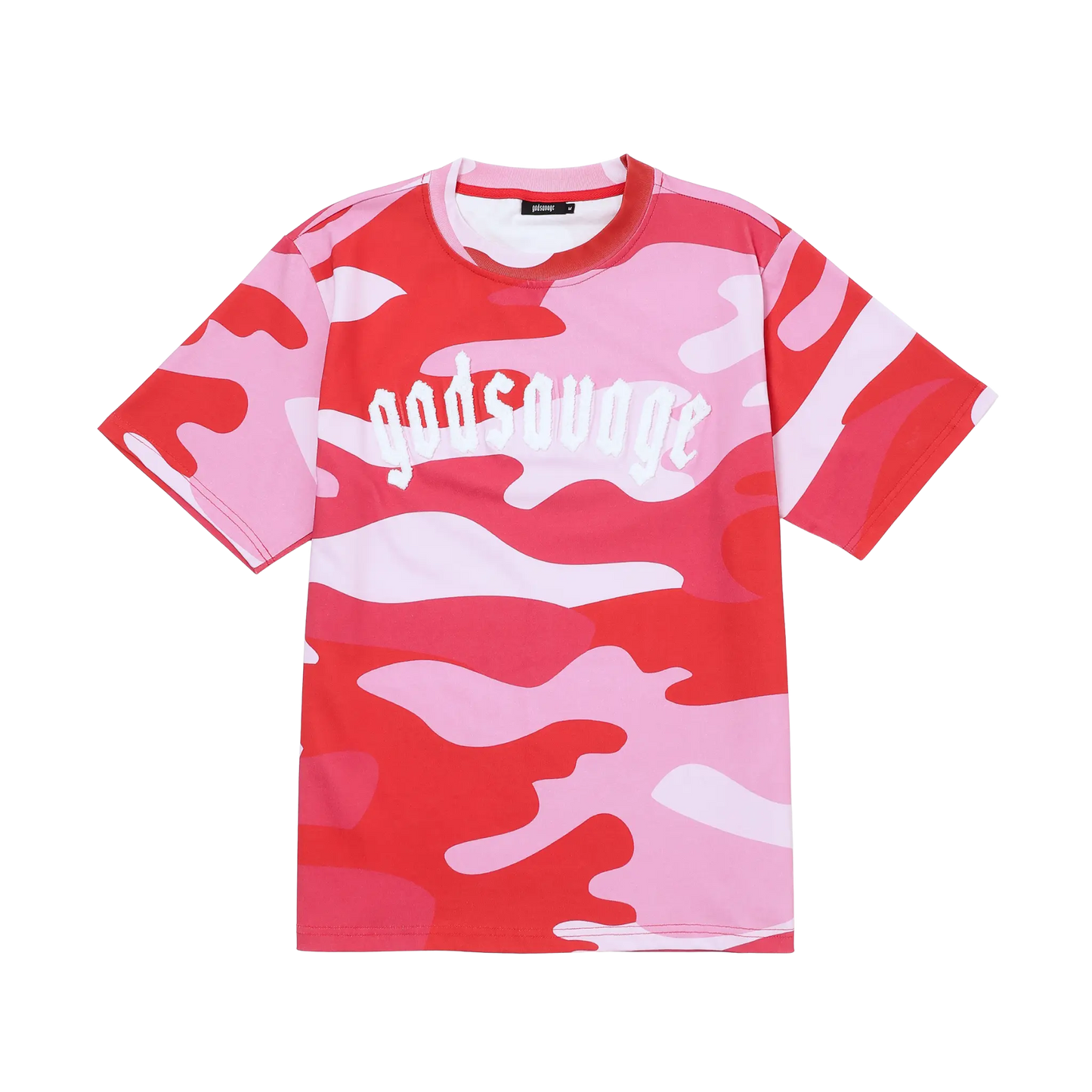 FULL CAMO TEE - PINK & WHITE