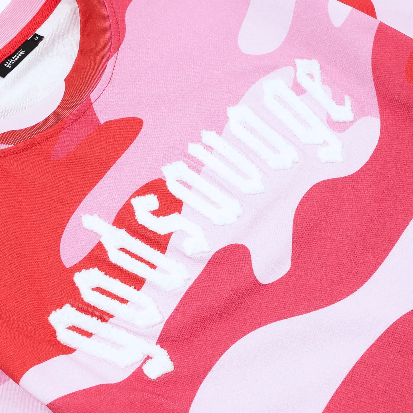 FULL CAMO TEE - PINK & WHITE