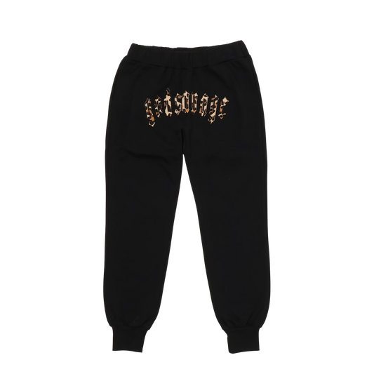 LEOPARD LOGO SWEATPANTS