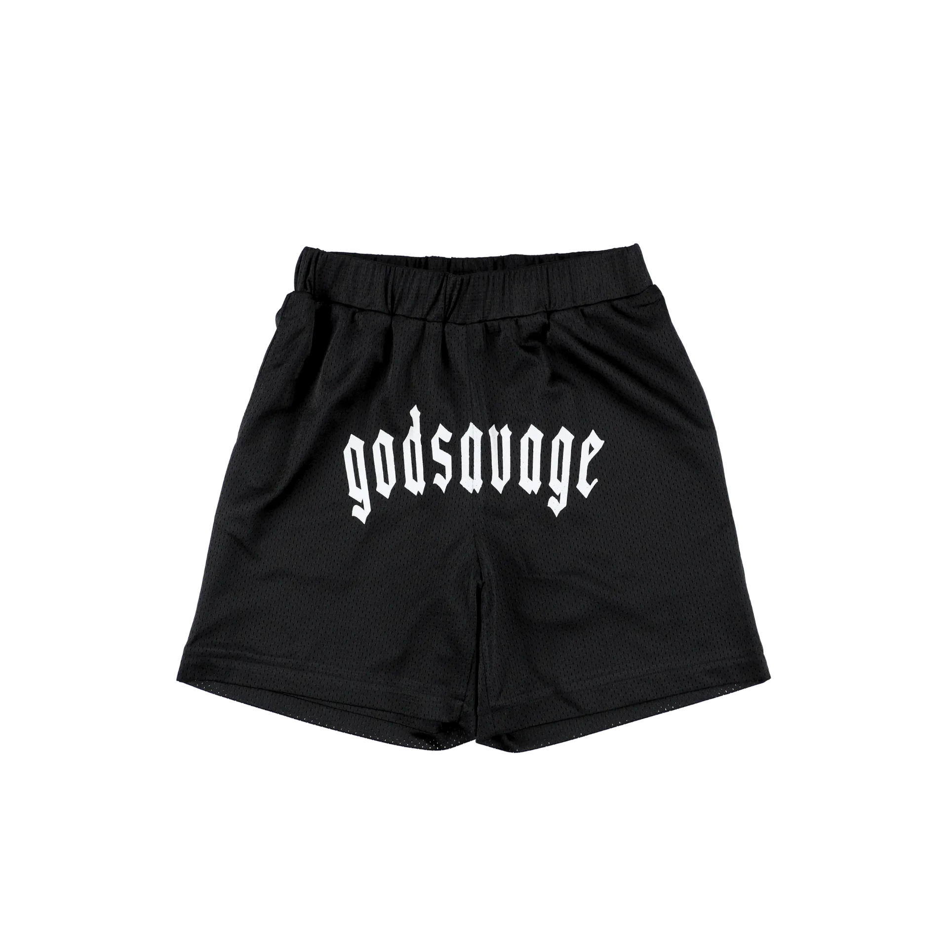 godsavage ブラックショートパンツ M MESH SHORTS - BLACK – god savage