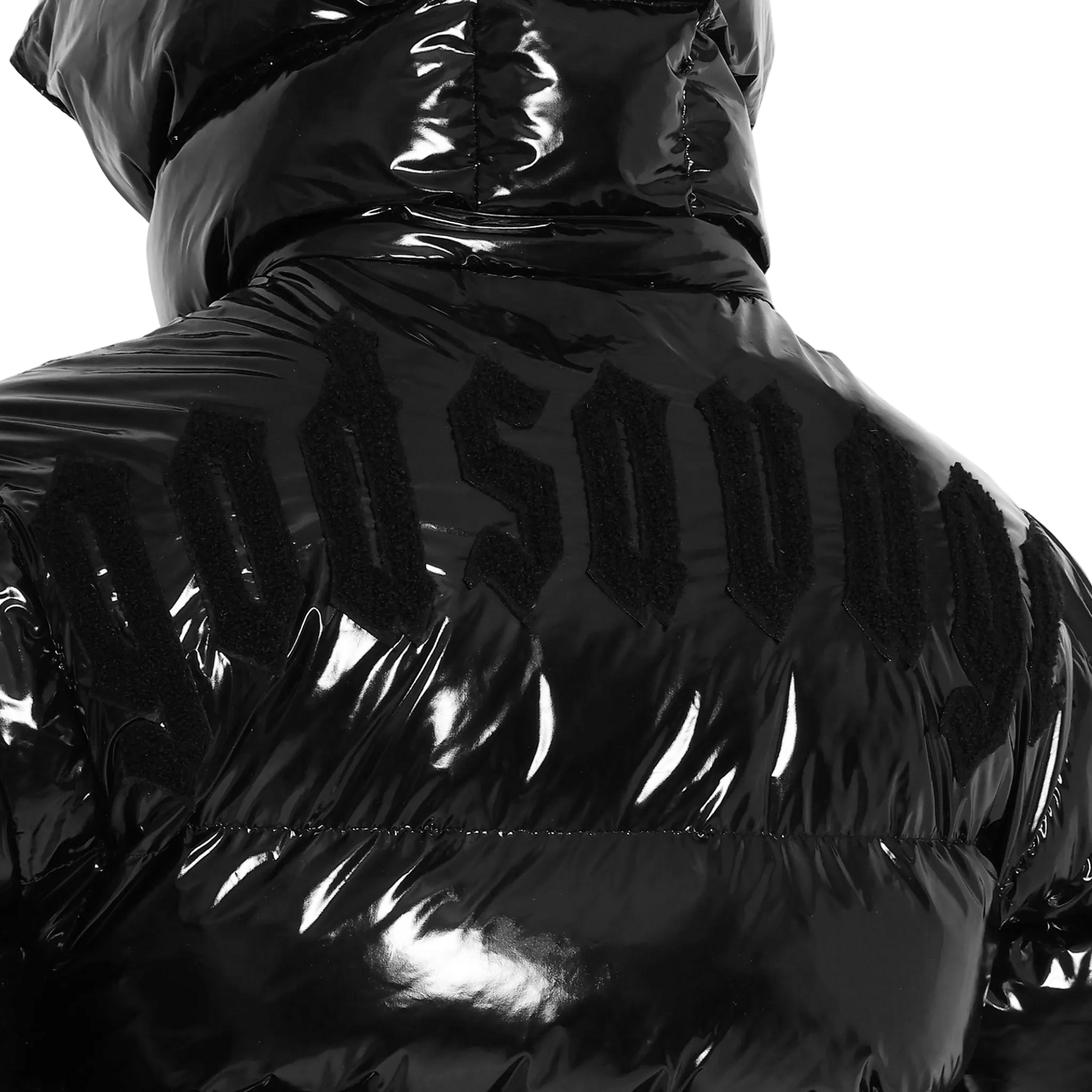 METALLIC NYLON 2WAY JACKET - BLACK – god savage