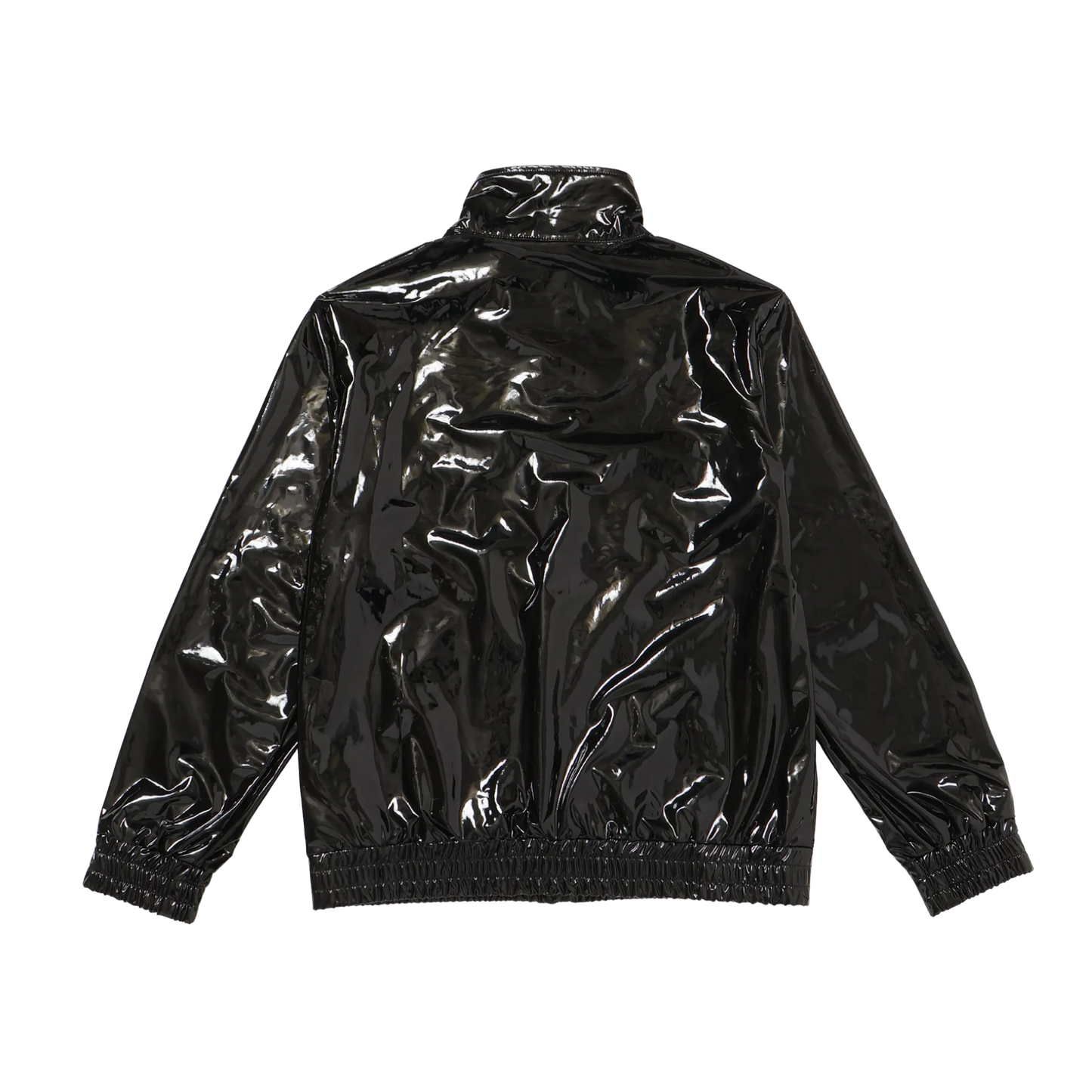 METALLIC TRACK JACKET - BLACK
