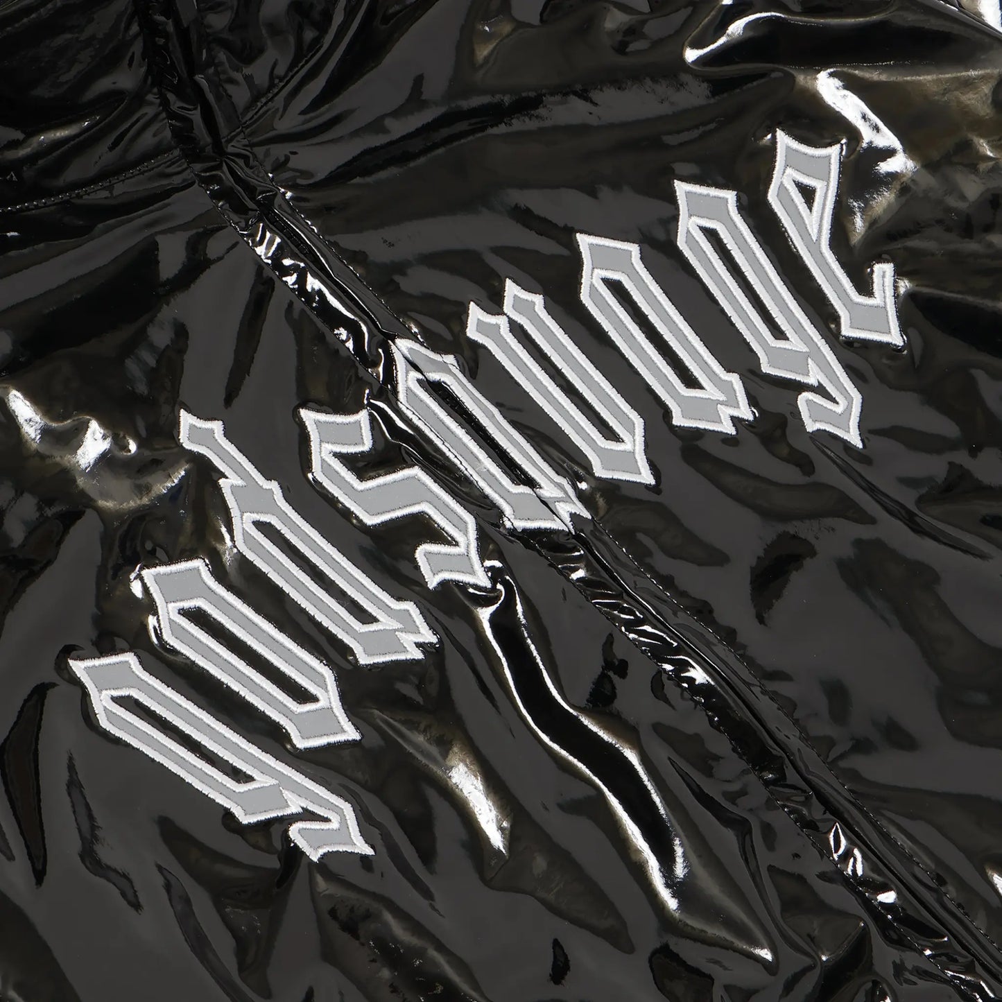 METALLIC TRACK JACKET - BLACK