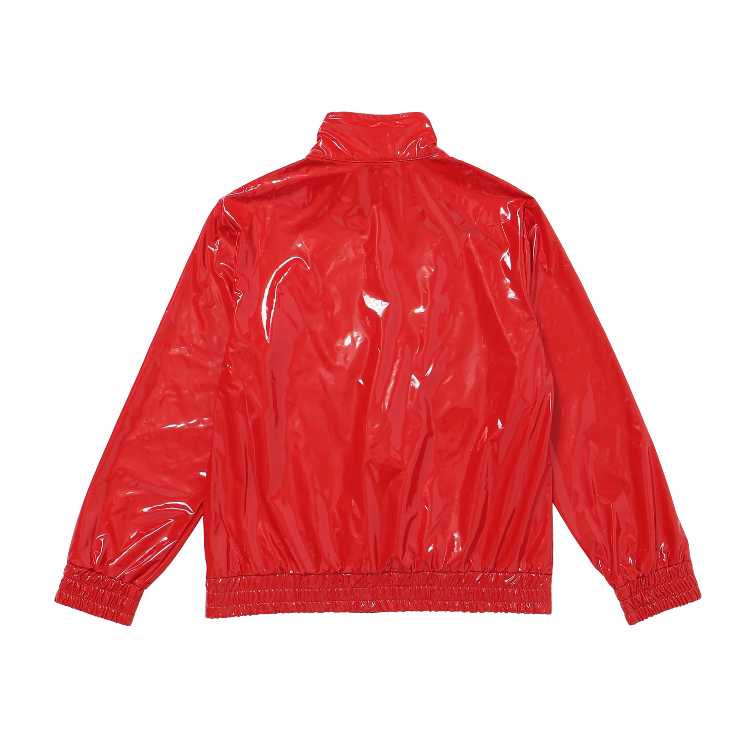 METALLIC TRACK JACKET - RED