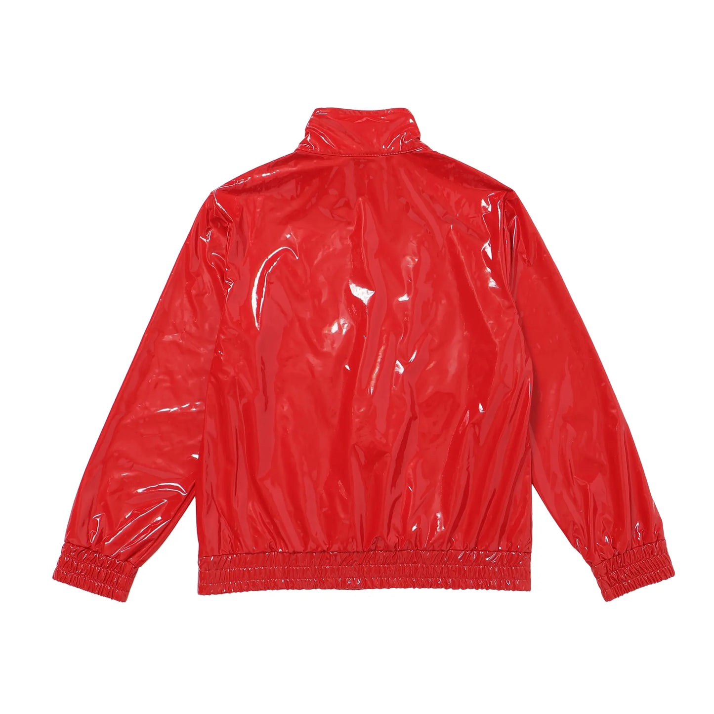 METALLIC TRACK JACKET - RED