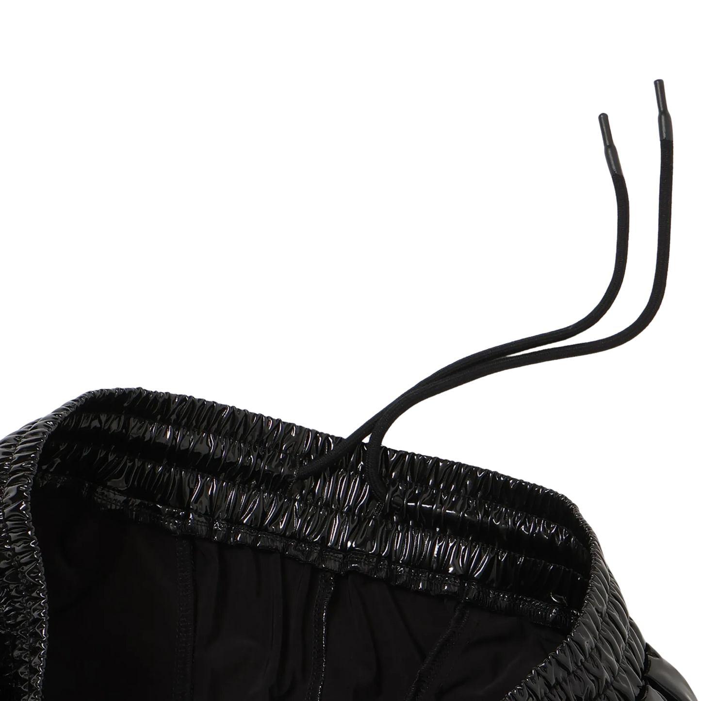 METALLIC TRACK PANTS - BLACK
