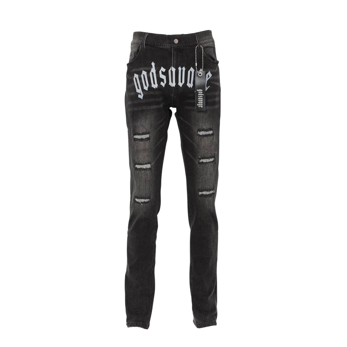 OG LOGO DENIM PANTS- BLACK
