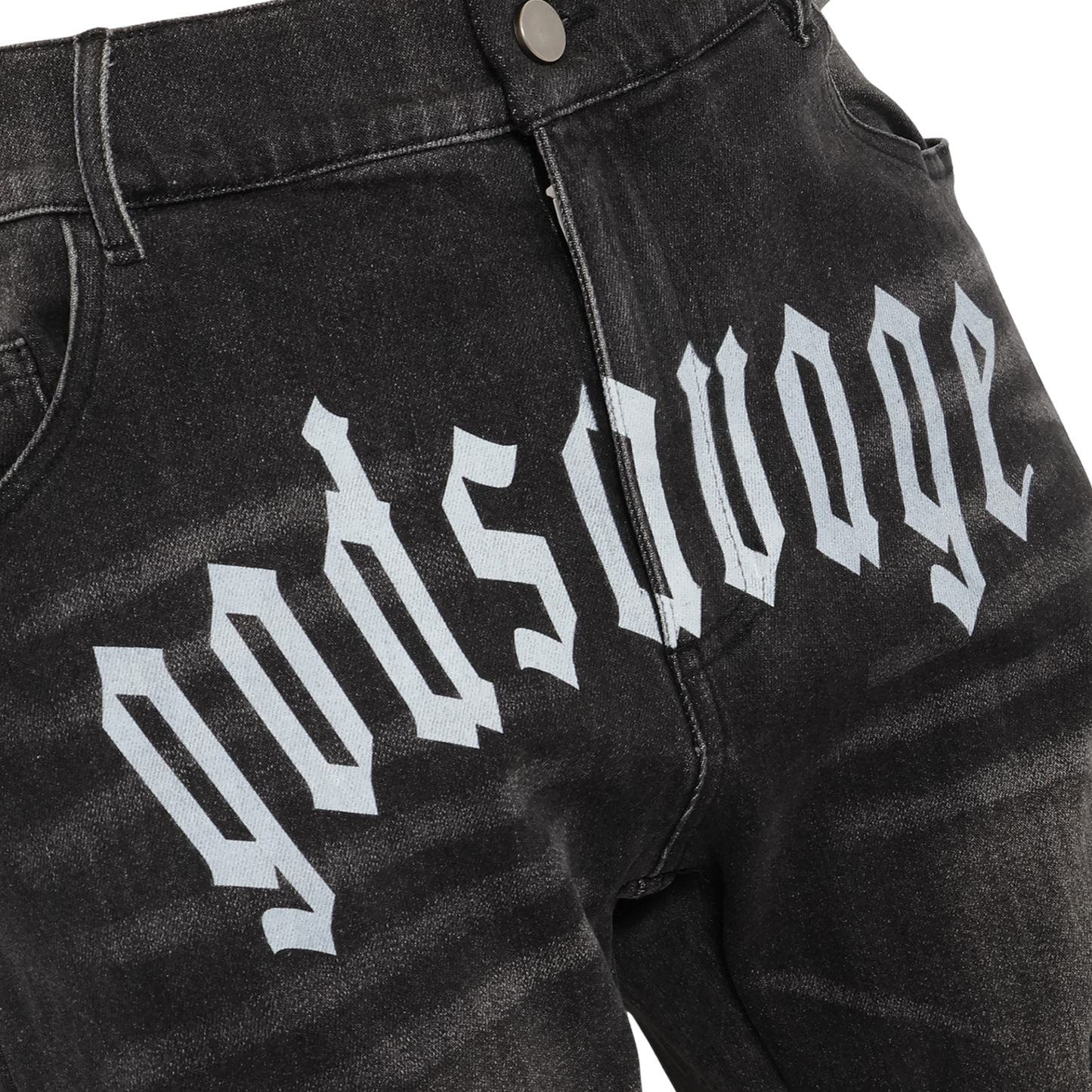 OG LOGO DENIM PANTS- BLACK