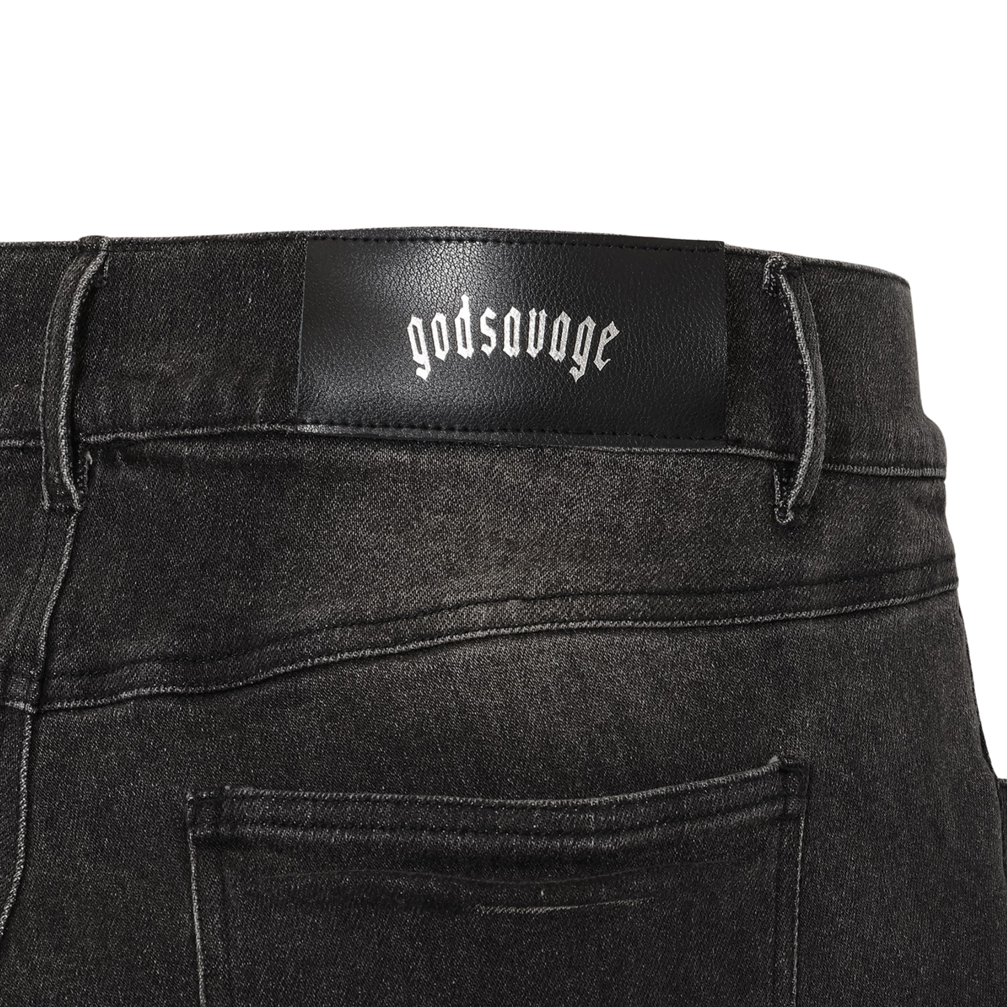 OG LOGO DENIM PANTS- BLACK