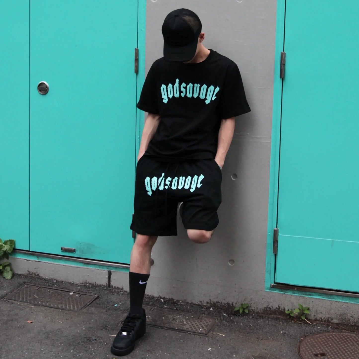 OG LOGO SHORTS - BLACK & MINT