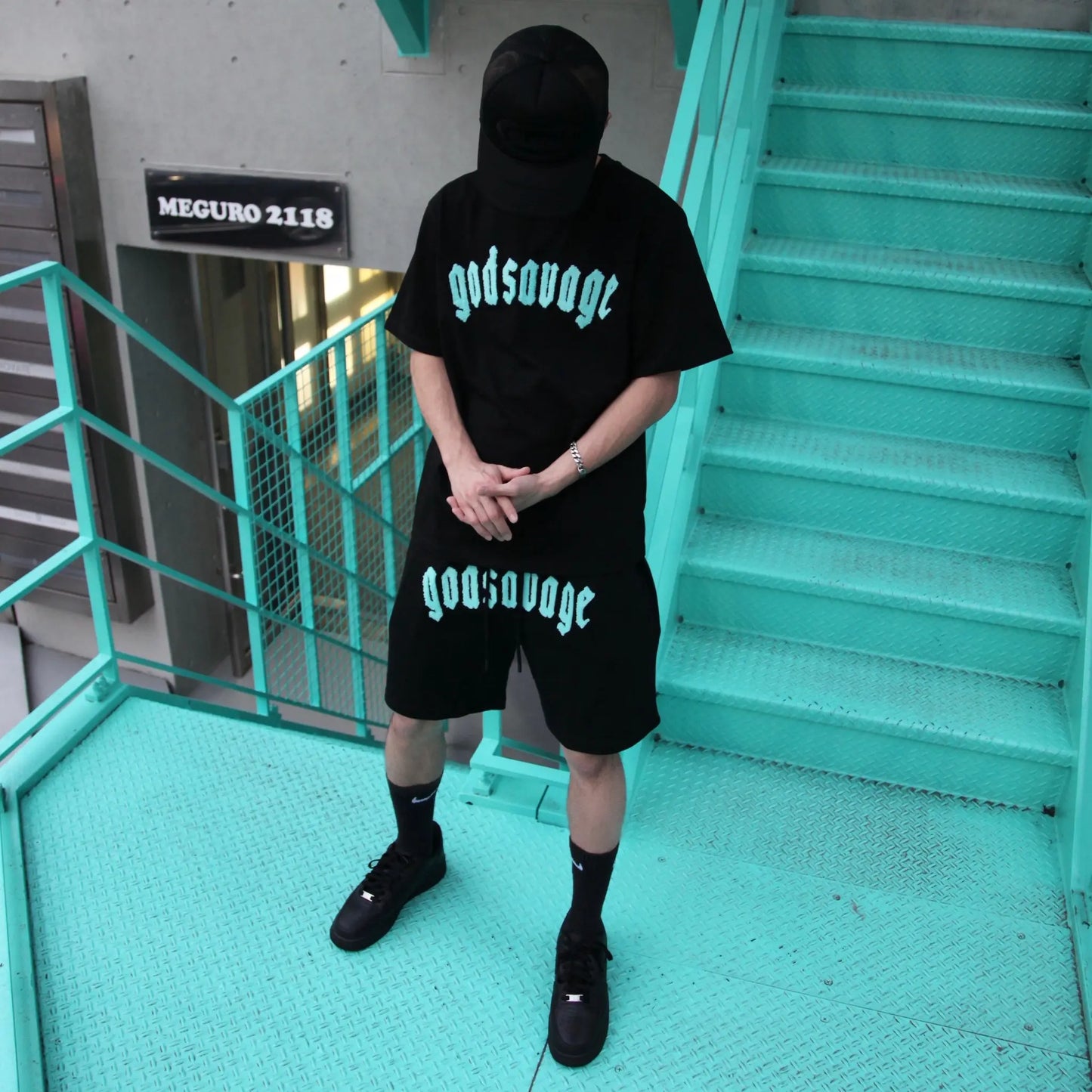 OG LOGO SHORTS - BLACK & MINT