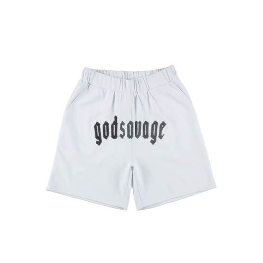 OG LOGO SHORTS - WHITE & GREY