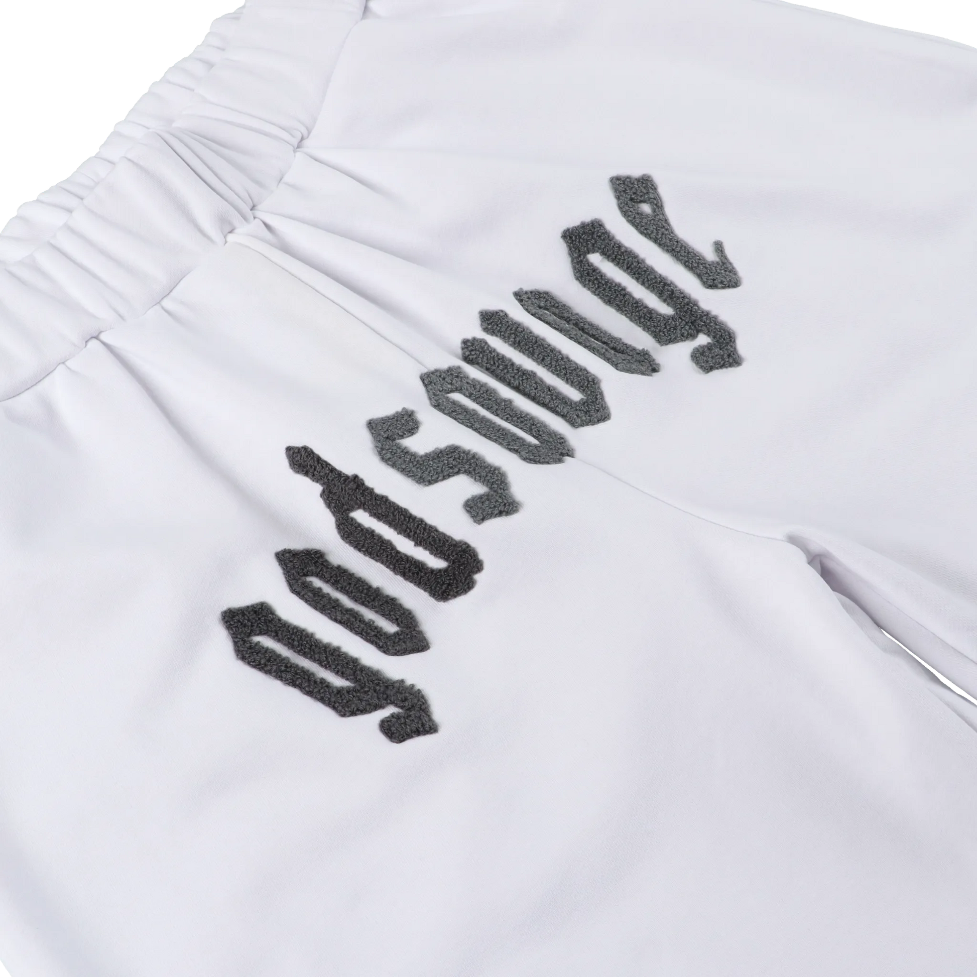 OG LOGO SHORTS - WHITE & GREY – god savage