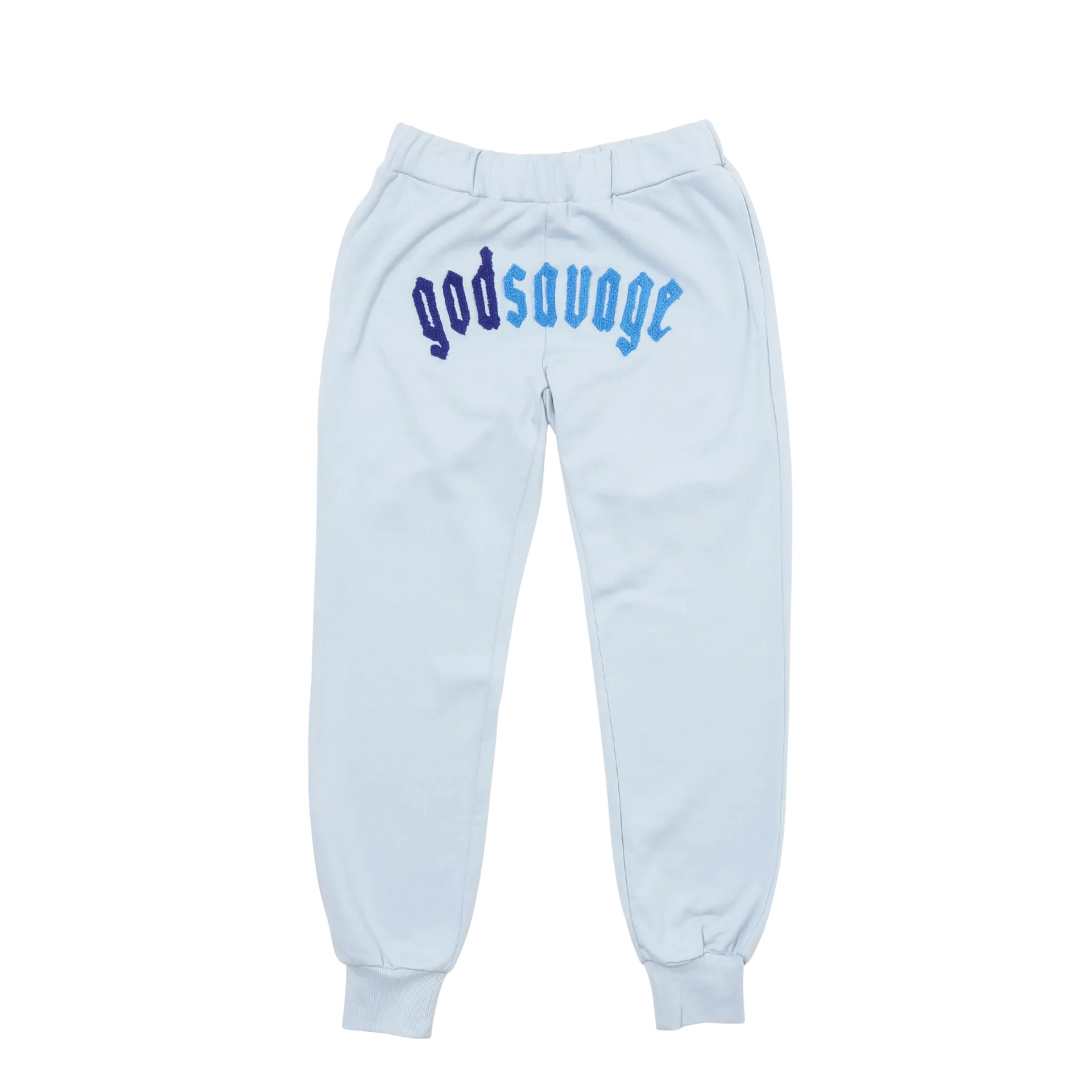 OG LOGO SWEATPANTS - SKY BLUE – god savage