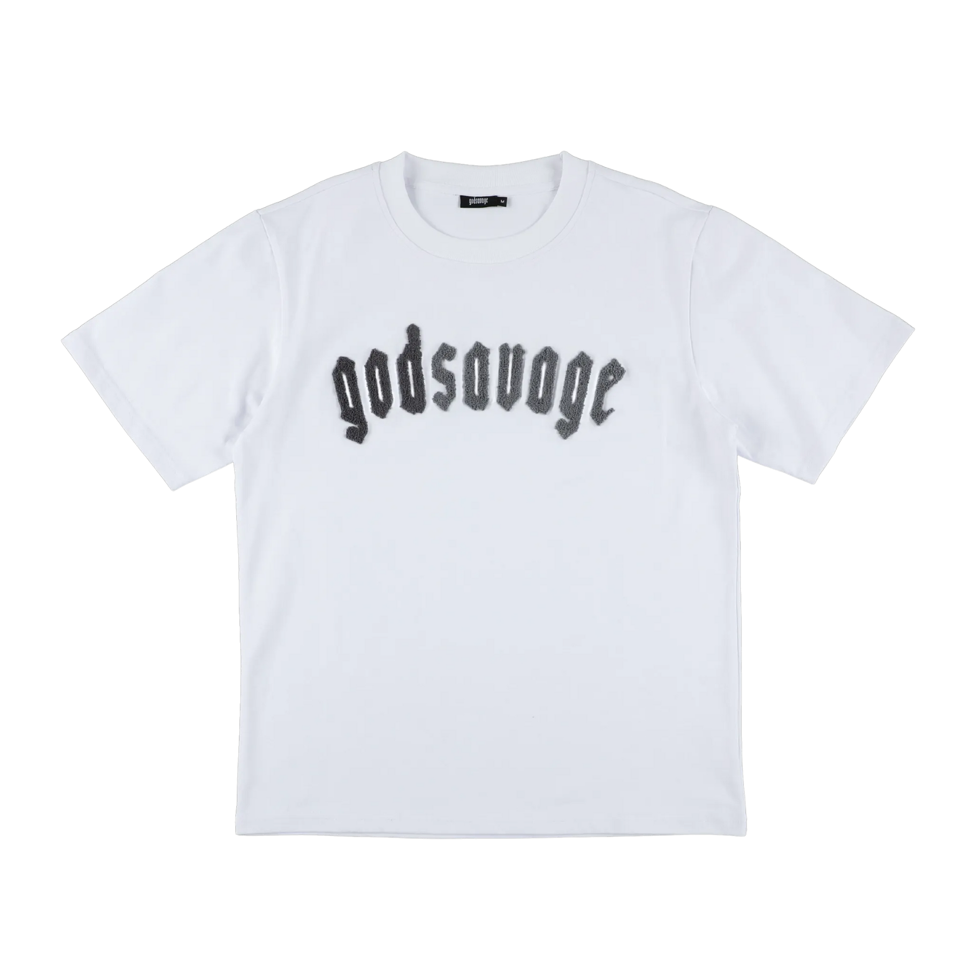 OG LOGO TEE - WHITE & GREY – god savage