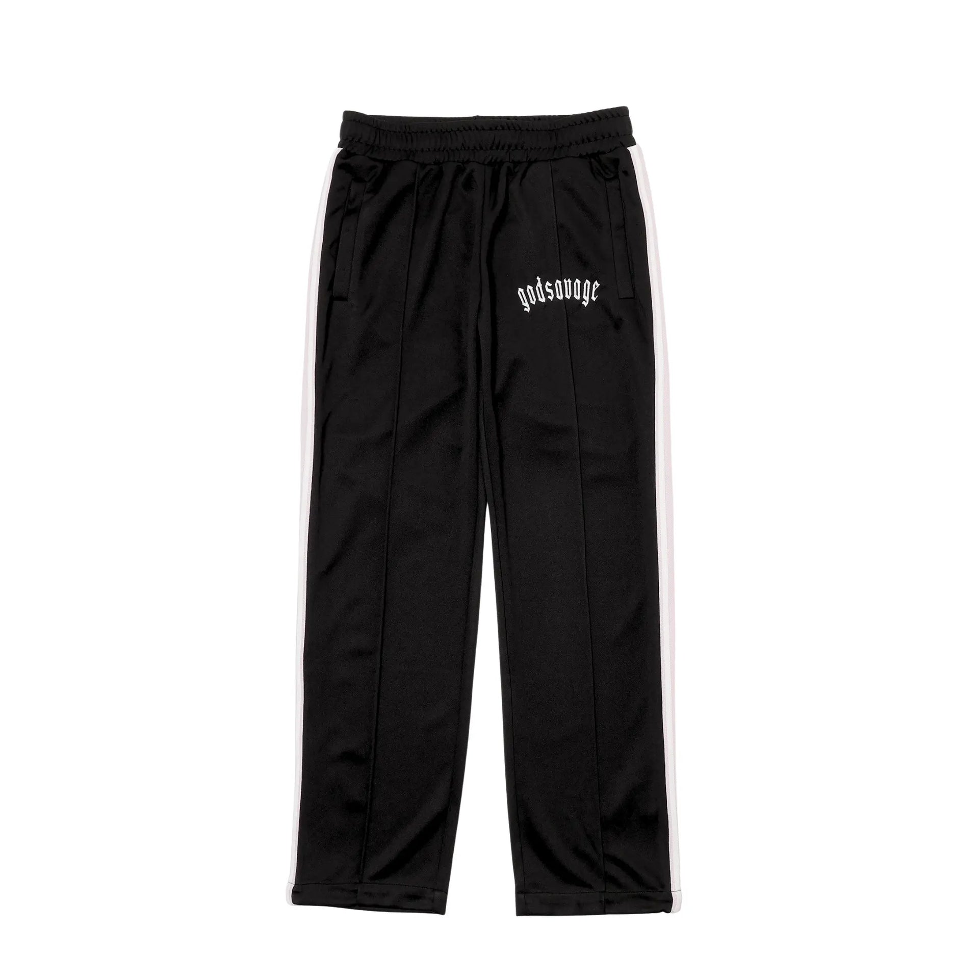 OG LOGO TRACK PANTS - BLACK & PINK – god savage