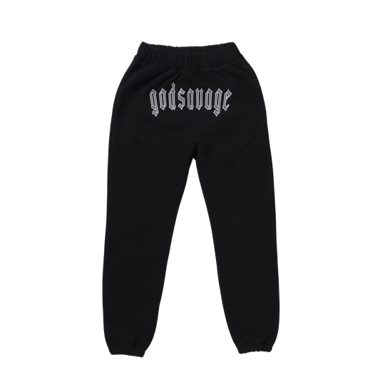 REFLECTIVE LOGO SWEATPANTS - BLACK
