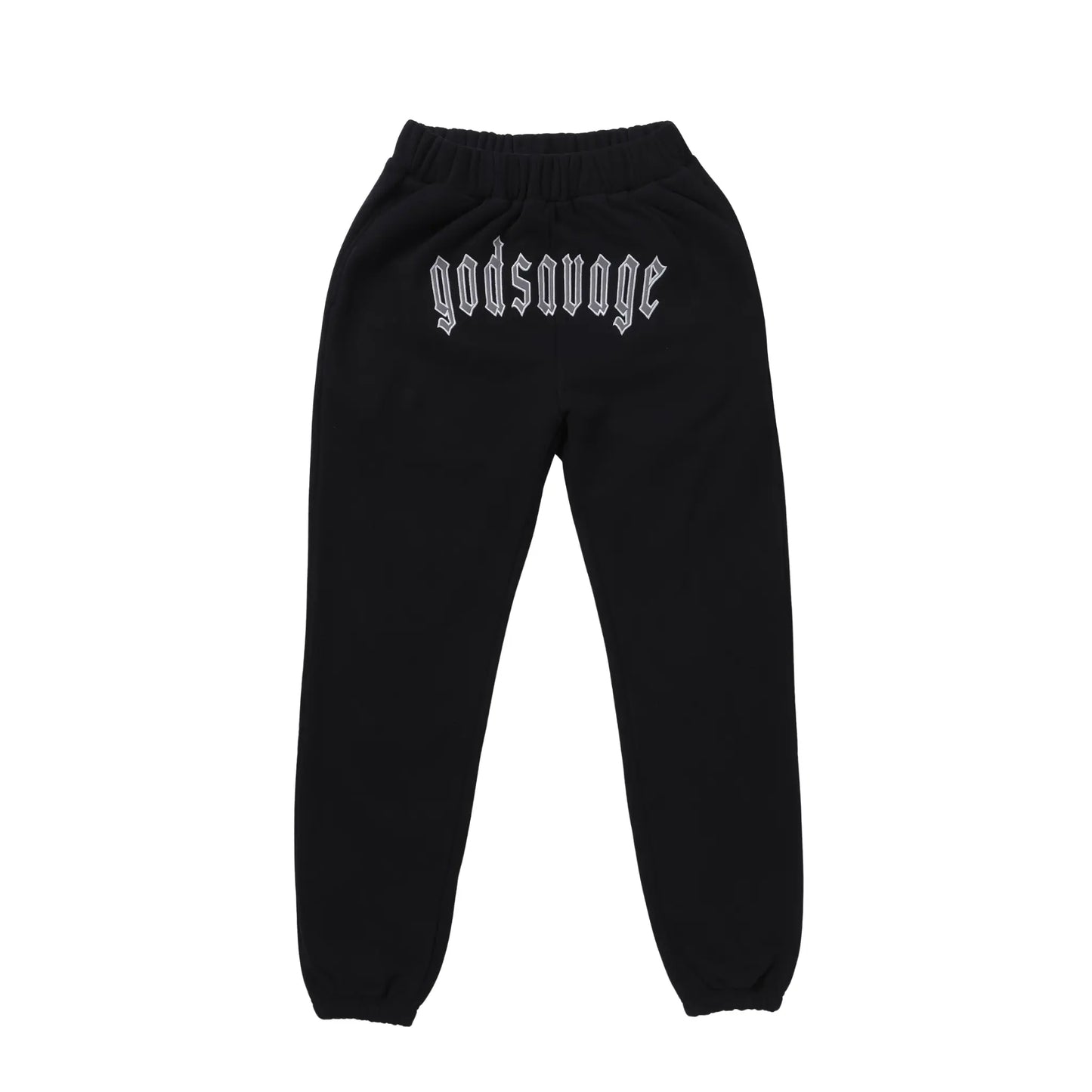 REFLECTIVE LOGO SWEATPANTS - BLACK