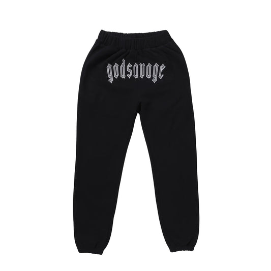 REFLECTIVE LOGO SWEATPANTS - BLACK