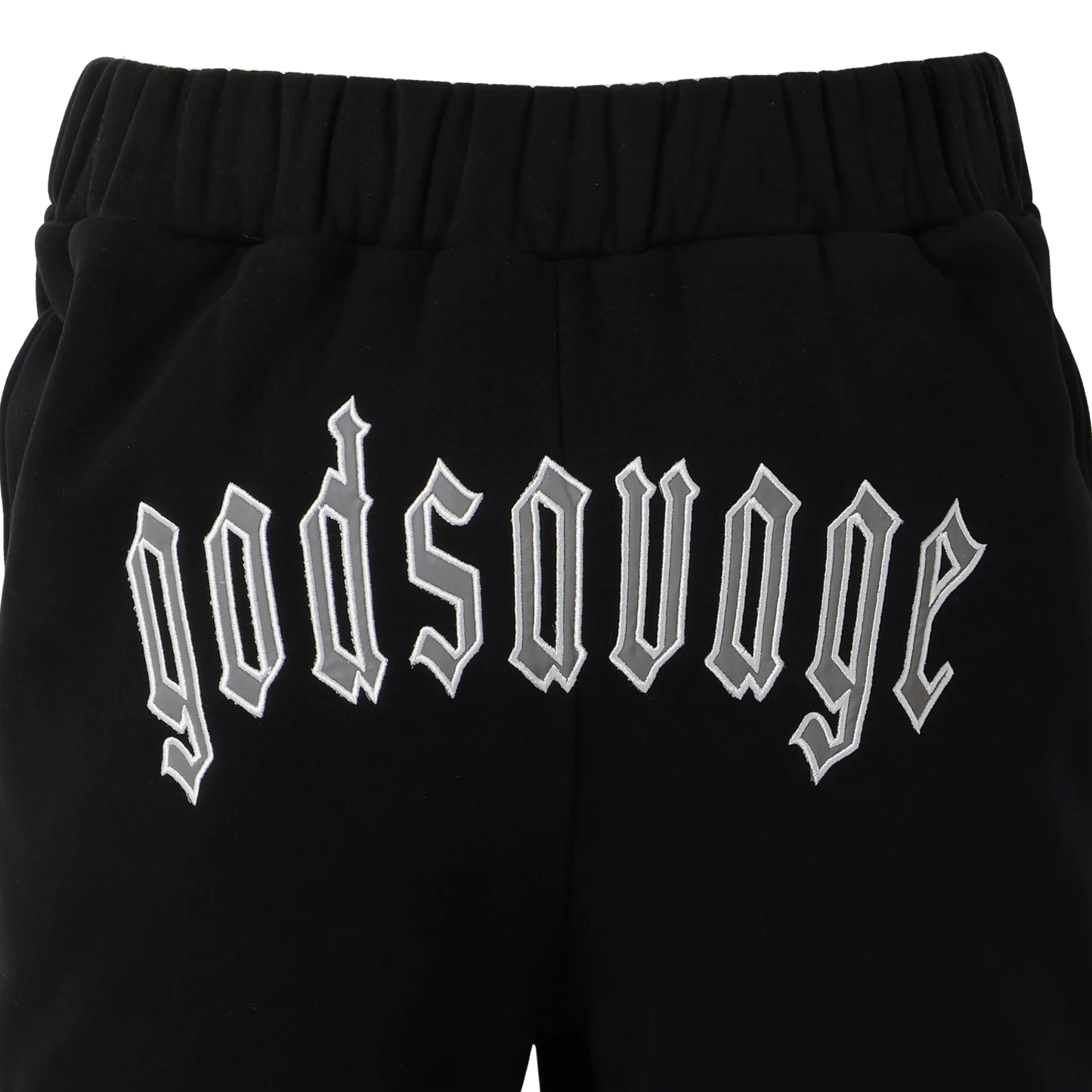 REFLECTIVE LOGO SWEATPANTS - BLACK