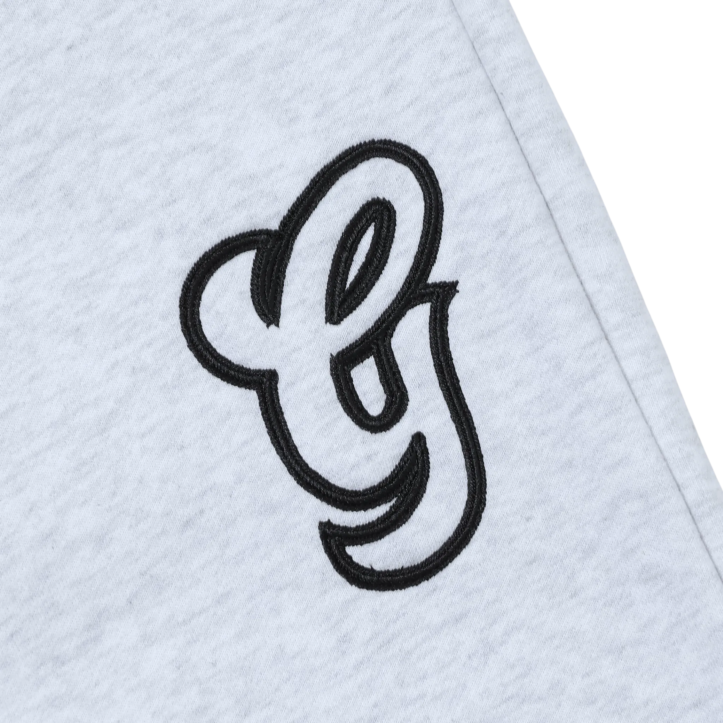 WAVY G LOGO DOUBLE WAIST SWEATPANTS - GREY