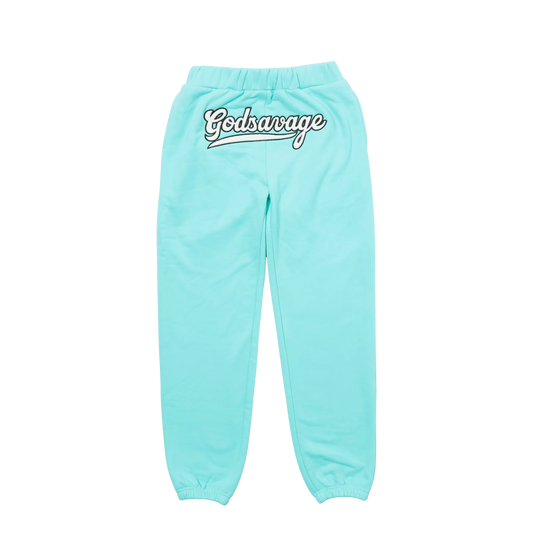 WAVY LOGO SWEATPANTS - MINT
