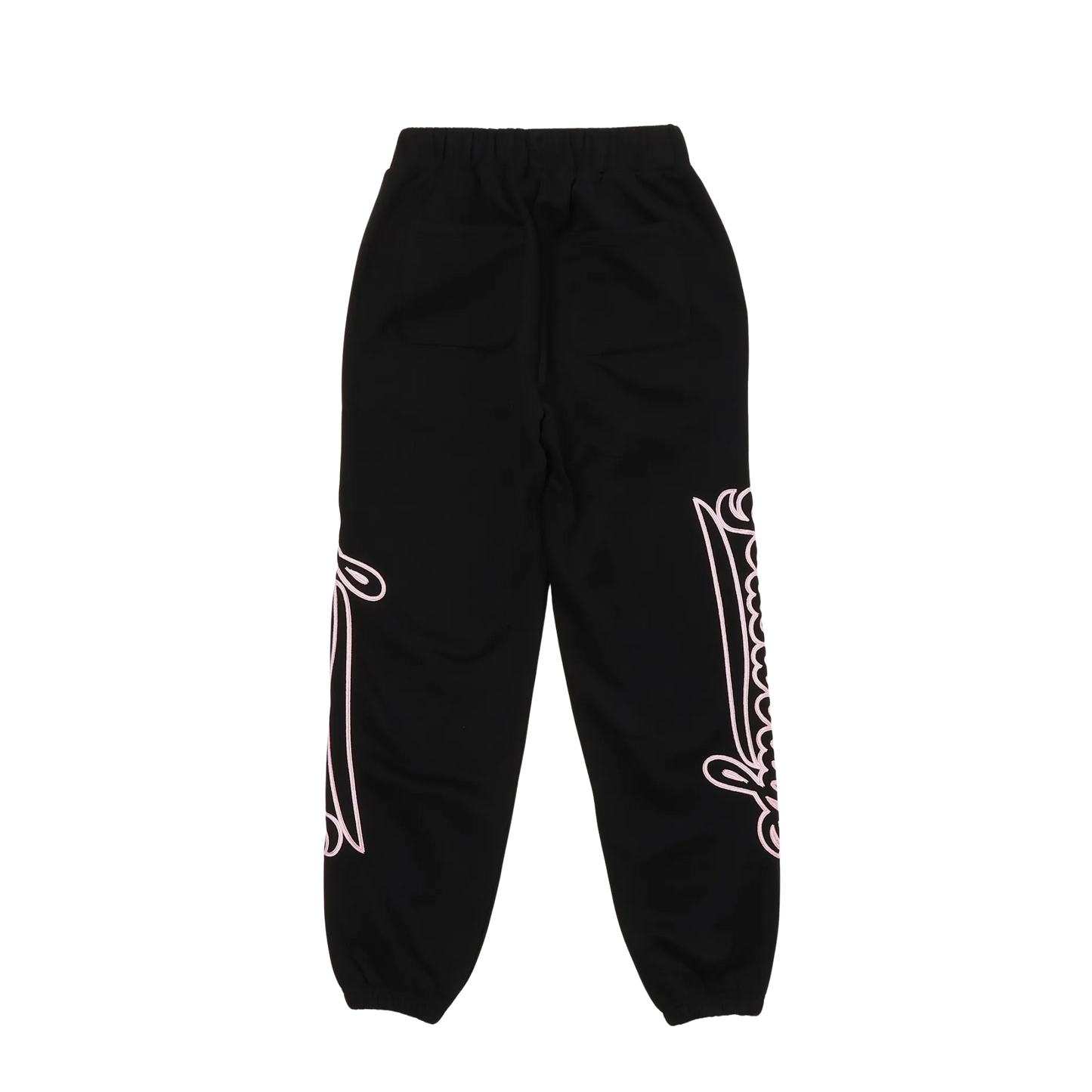 WAVY SIDE LOGO SWEATPANTS - BLACK & PINK